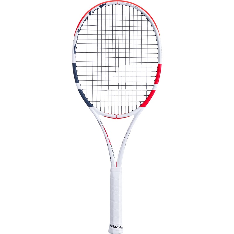 Demo Babolat Pure Strike Tour 98 310g Strung Tennis Racket G2 WHITE/RED/BLACK