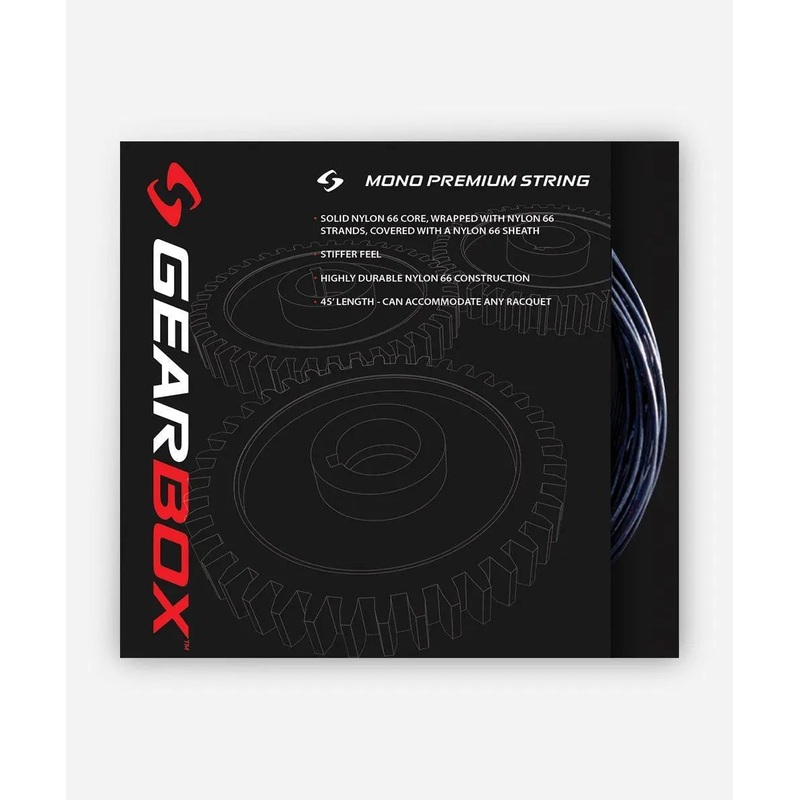 Gearbox Mono Premium Racquetball String – Black