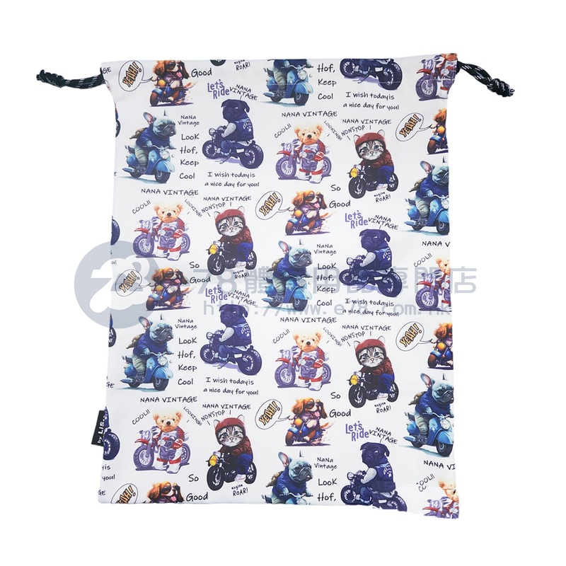 Handmade Water Resistant shoes bag (Bike and Animals 432) Bike and Animals 432