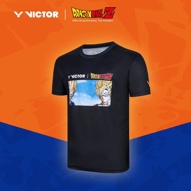 VICTOR x Dragon Ball Z Knitted T-Shirt T-501DBZ Black XS