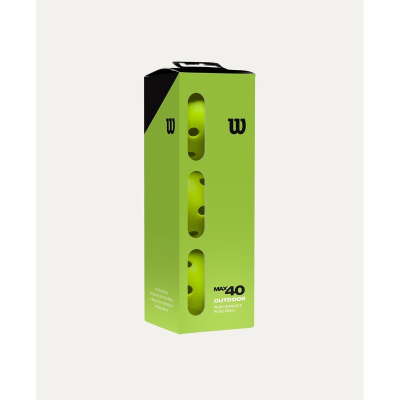 Wilson Max 40 Outdoor Pickleballs – 3 pack