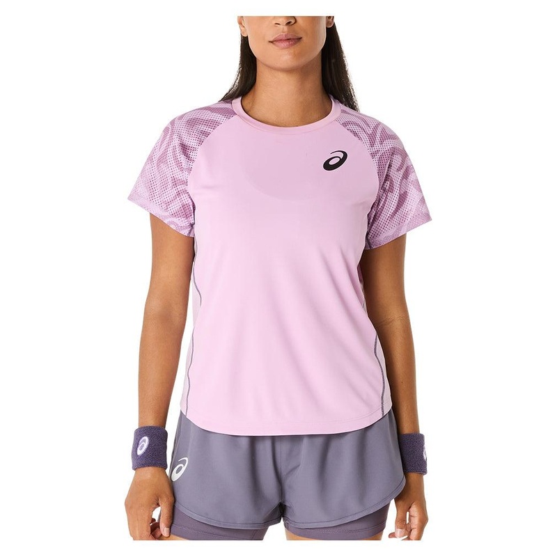 Women`s Game Short Sleeve Tennis Top Light Ube