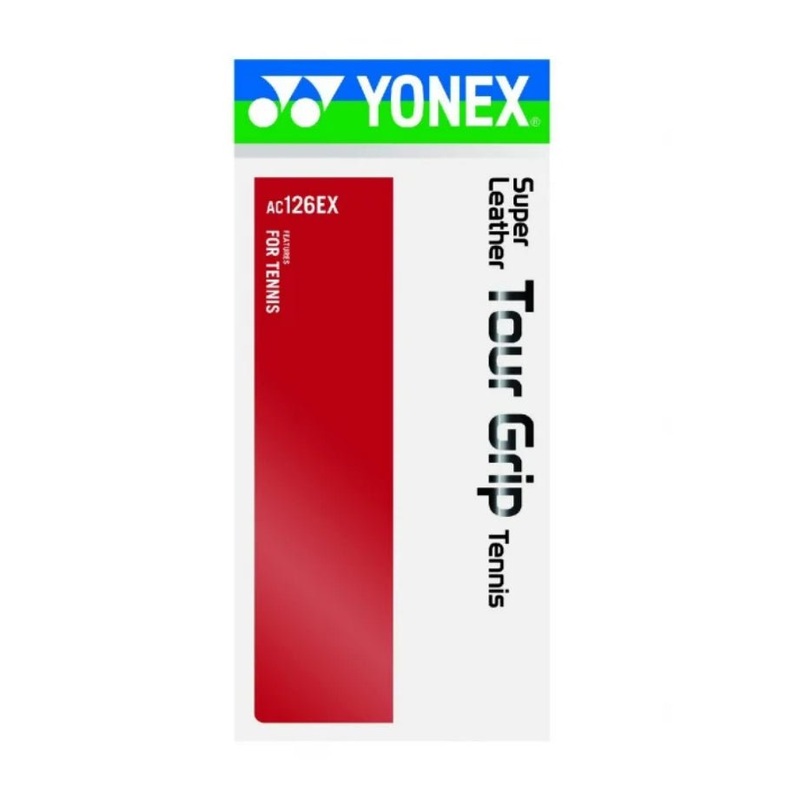 YONEX Super Leather Tour Replacement Grip for Tennis (1 wrap) AC126EX – White