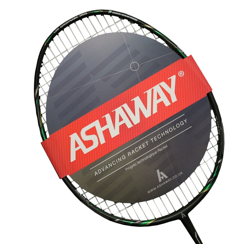 Ashaway Phantom X-Shadow Badminton Racket (Strung) – Black/Green