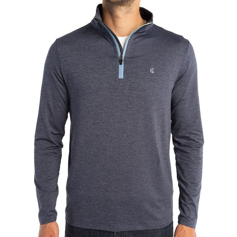 Criquet Men’s Feather Performance Pullover Heather Navy Small