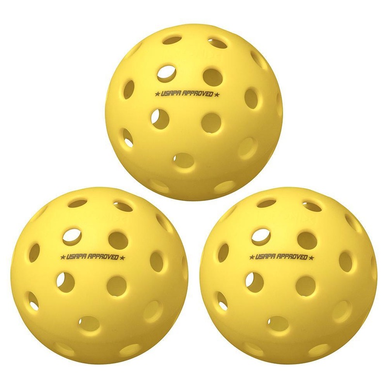 Fuse G2 Outdoor Pickleballs Yellow 3-Pack