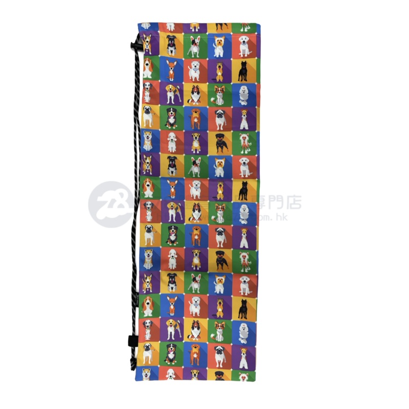 Handmade Water Resistant Racket Case (Dog Tiles 455) Dog Tiles 455