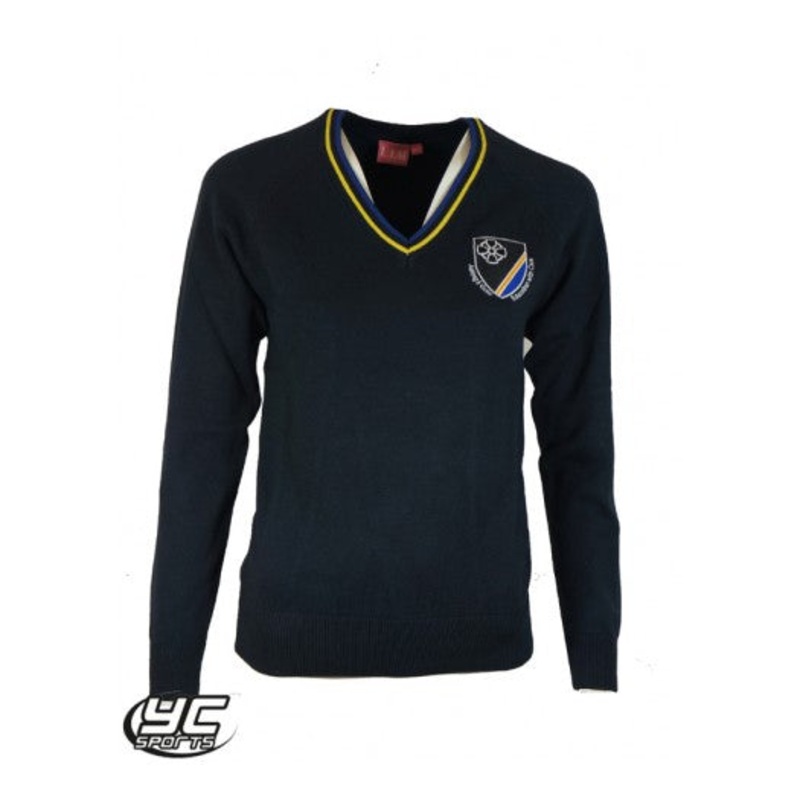 ST Teilos CIW Fitted Jumper 7/8 Navy/Royal/Amber