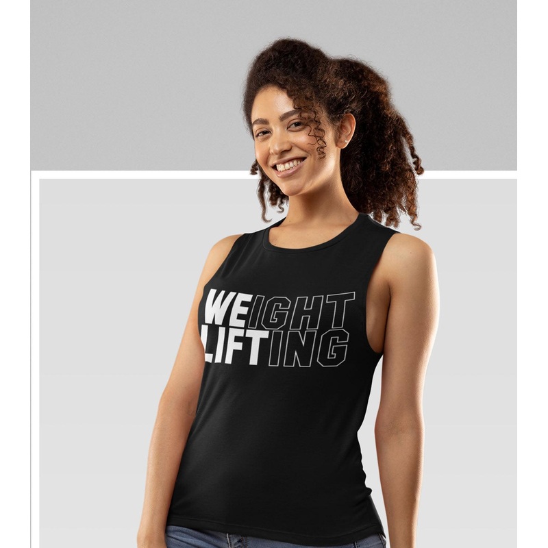 Women’s We lift (weightlifting)  Muscle Tank Wod Armour | Kibi Sports Xs