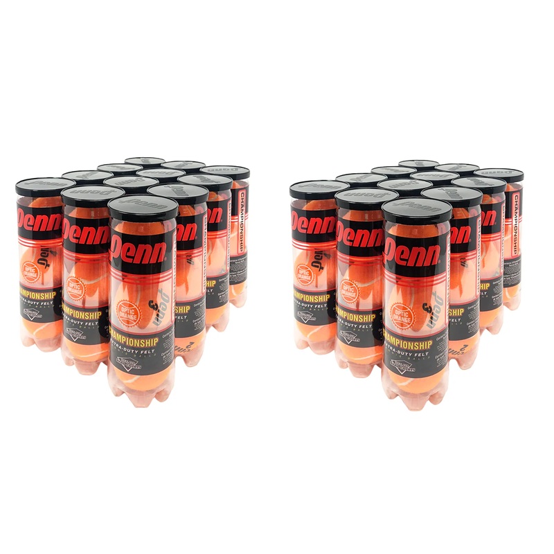 Penn Championship Orange Tennis Balls – 24 Can Case