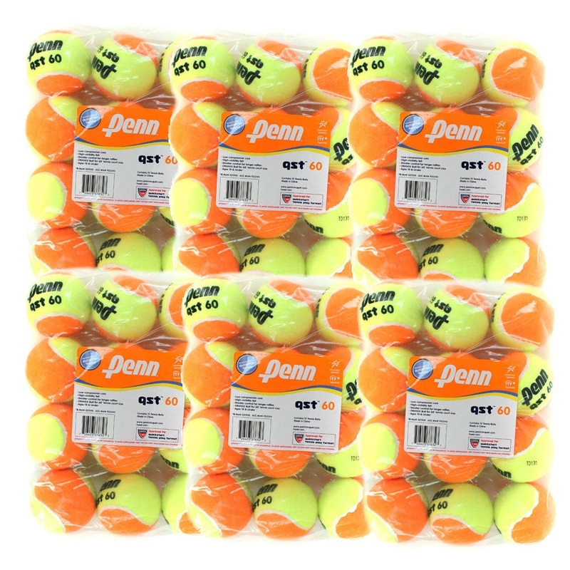 Penn QST 60 Quick Start Orange Junior Tennis Balls – Case of 72