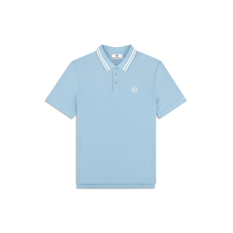 Sergio Tacchini Ciro Piqu Polo – Faded Denim