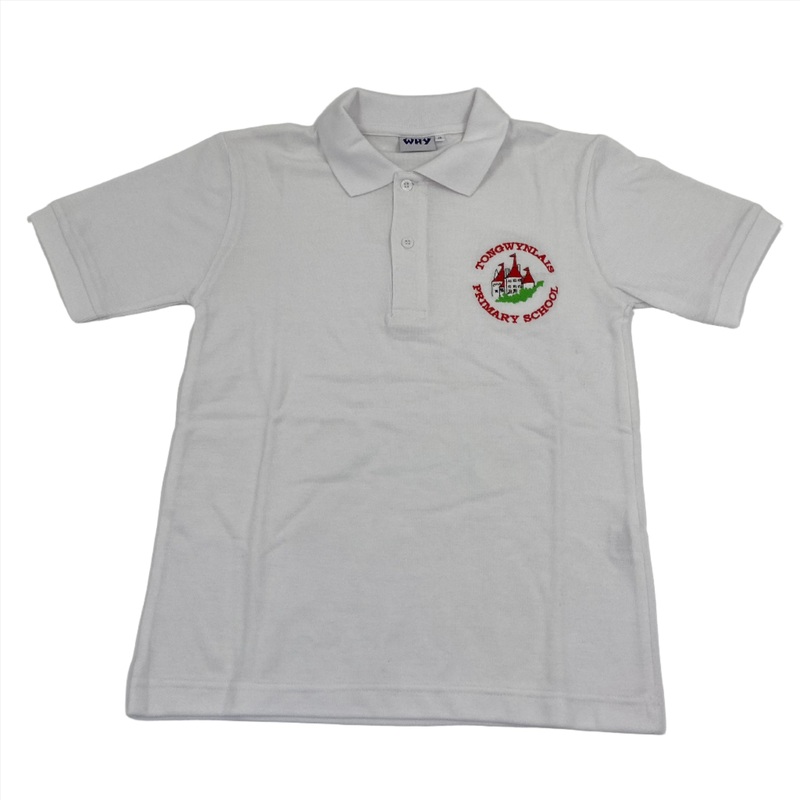 Tongwynlais Primary School White Polo 2/3 WHITE
