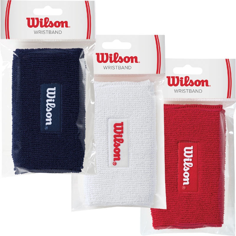 Wilson Solid Double Wide One Tennis Wristband