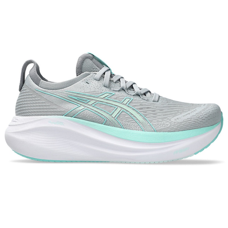 ASICS Women’s Gel-Nimbus 27 Piedmont Grey/Illuminate Mint-020 6 Medium-B