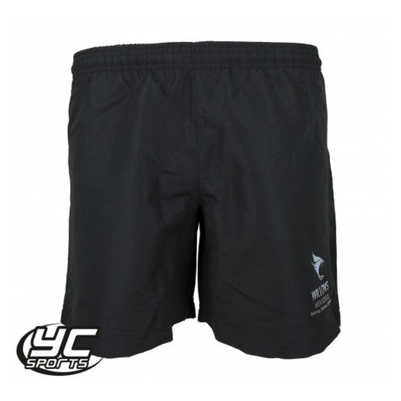 Willows High School PE Short JS 9/10 BLACK
