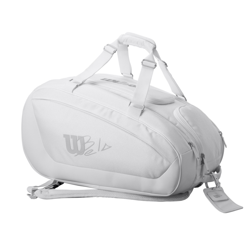 Wilson Bela DNA Super Tour Padel Bag  White White Tournament Bag