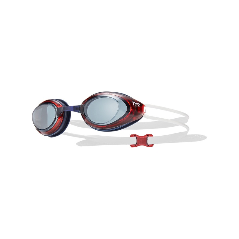 TYR BlackHawk Racing Adult Googles Smoke/White