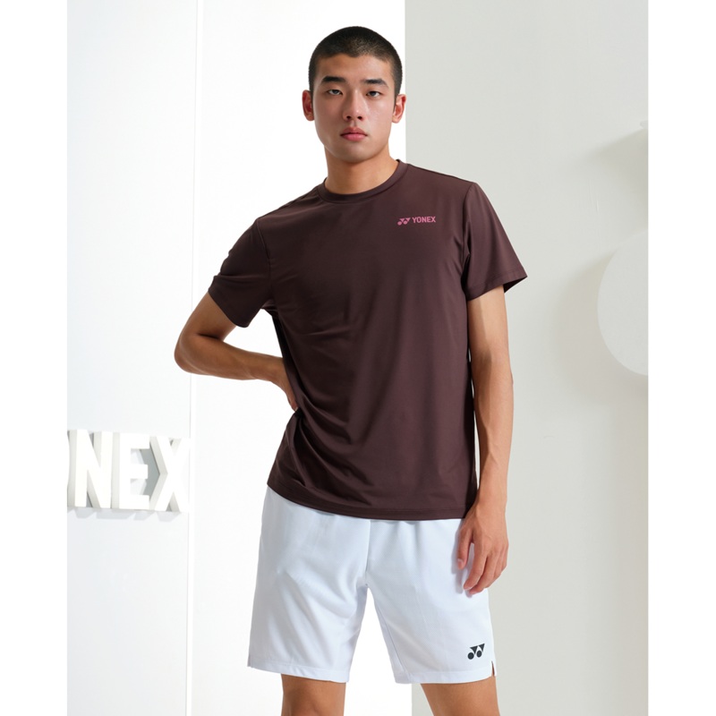 YONEX Men’s T-Shirt 249TR011M DARK BROWN 95(M)