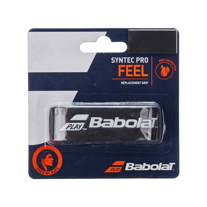 Babolat Syntec Pro Replacement Grip (1x) Black w/ White Logo