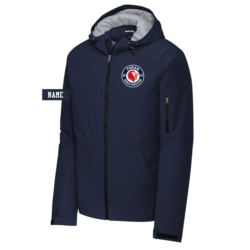 Foran Girls Soccer Insulated Waterproof Jacket Adult XS