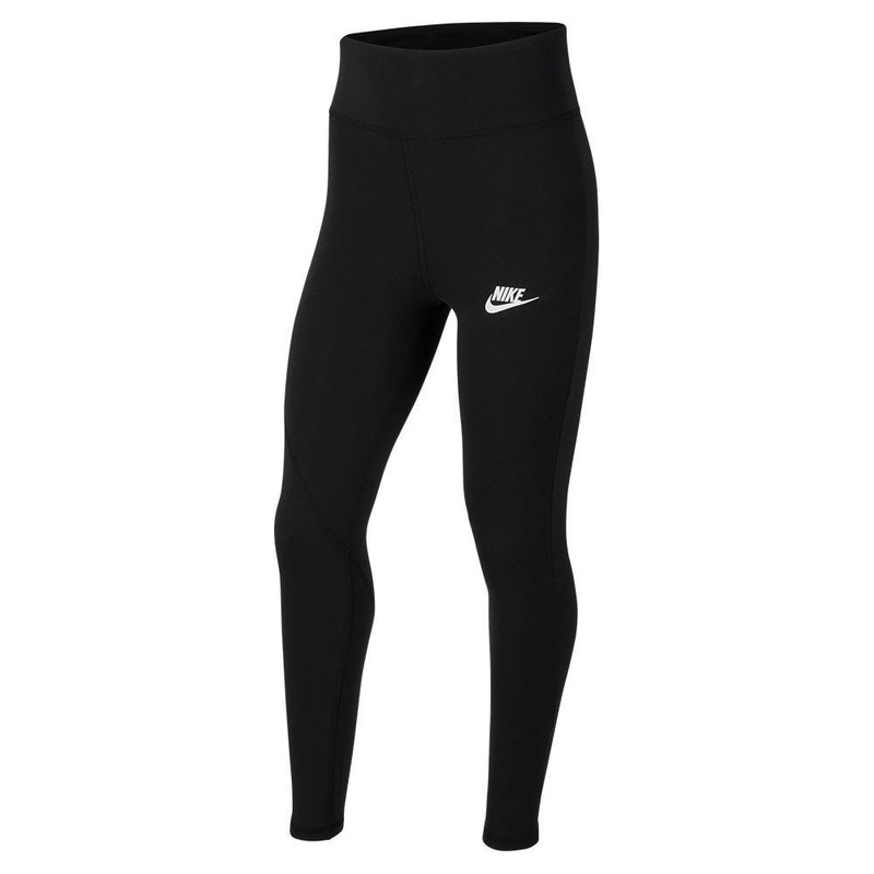 Girls’ Sportswear Favorites High-Waisted Leggings Black and White