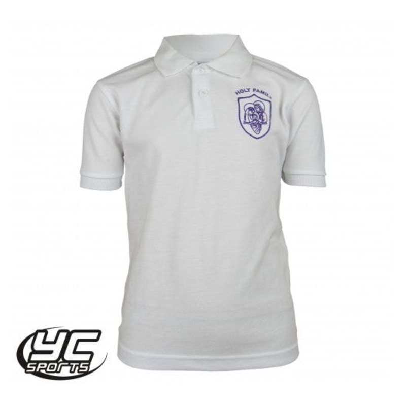 Holy Family Primary School Polo Shirt 2/3 WHITE