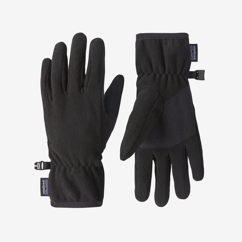 Patagonia Kids’ Synchilla Fleece Gloves Black-BLK Small