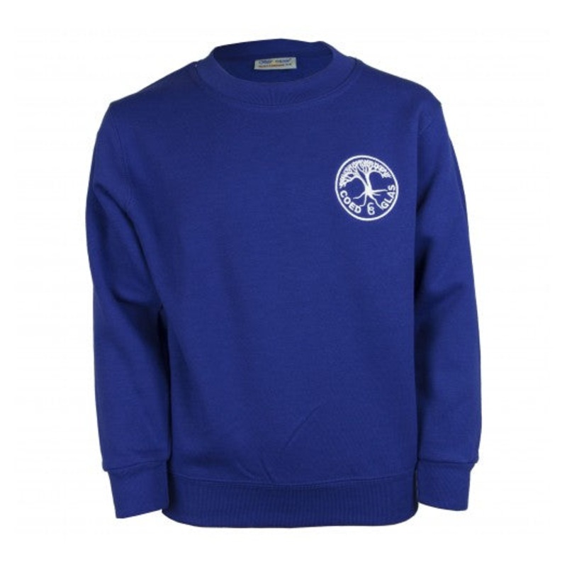Coed Glas Primary School Sweatshirt 2/3 ROYAL