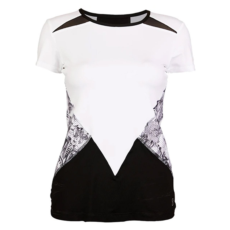 Sofibella  Match Point Womens Short Sleeve Tennis Shirt