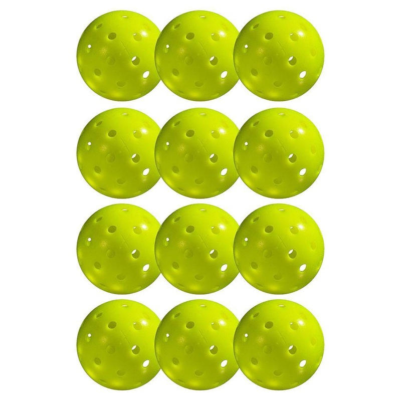 X-40 Outdoor Pickleballs 12 Pack Optic