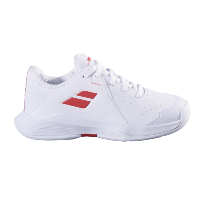 Babolat Propulse 3 Junior AC Girl Tennis Shoe White/Coral 4