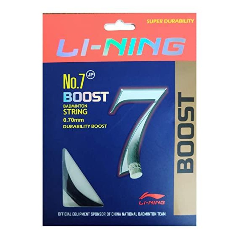 Li-NIng No. 7 Boost Professional Badminton String (0.70mm) | KIBI Sports Black