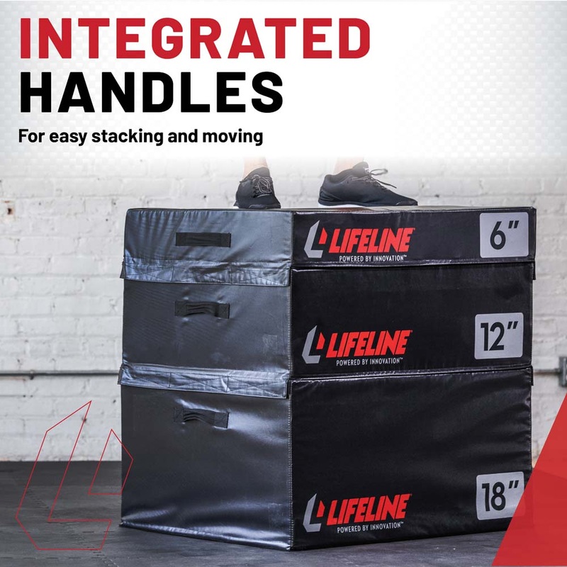Lifeline Fitness Foam Plyo Boxes – Multiple Sizes and Sets Available