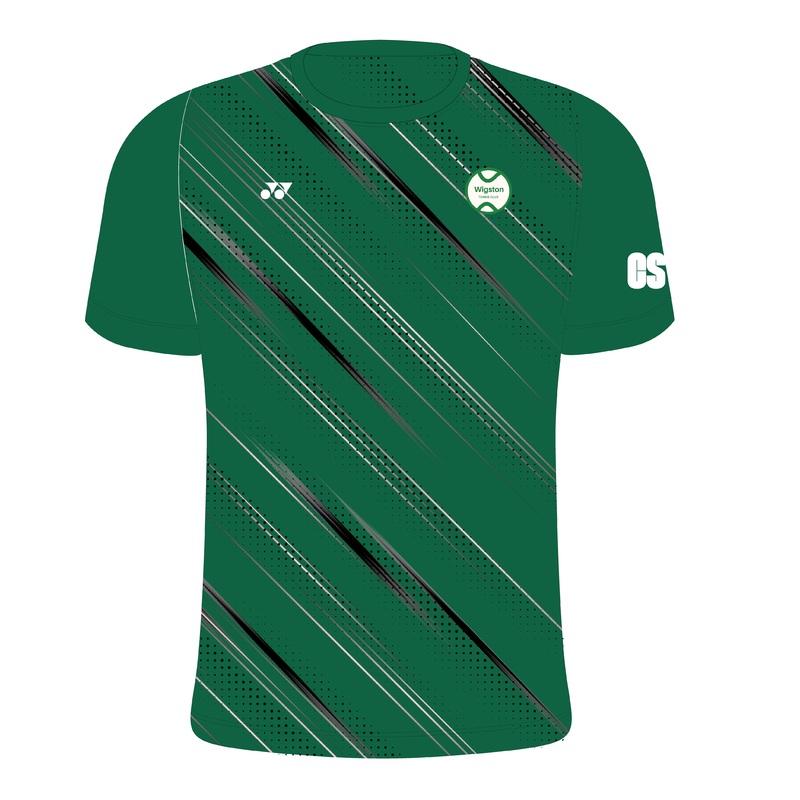 Wigston Tennis T011 Flash Crew T-Shirt Womens Forest/Black XS