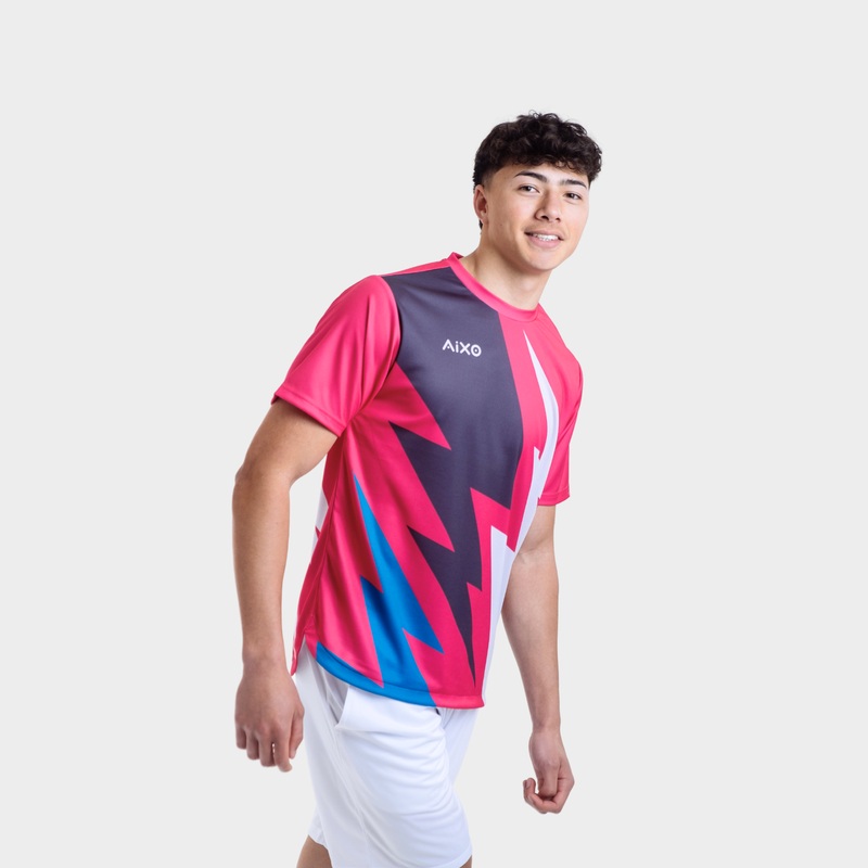 Aixo Bolt T-Shirt Mens (Pink) PINK XS