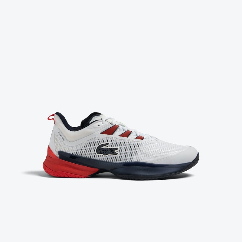 Lacoste AG-LT23 Ultra Mens Tennis Shoes – White/Navy/Red