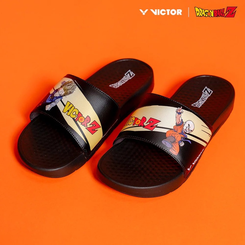 VICTOR x Dragon Ball Z Slippers UNISEX – 008DBZ-C Black 2XS / EU 36-37 / 22.5-23 CM