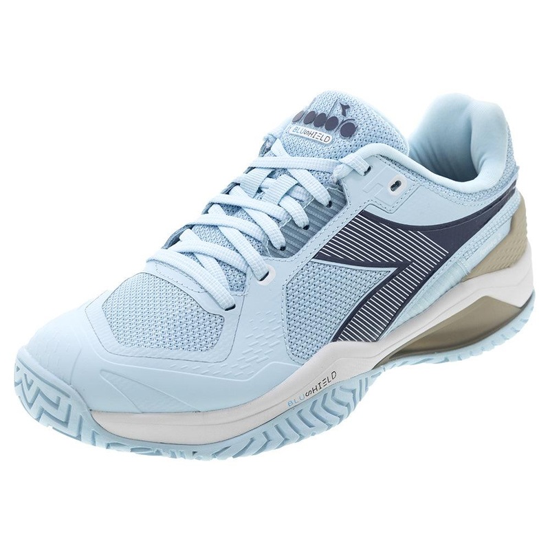 Women`s Blushield Torneo 3 Tennis Shoes Corydalis Blue and Black Iris