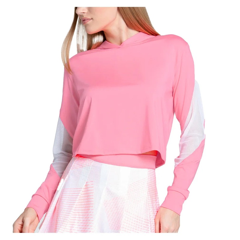 Women`s Love Tennis Hoodie Flamingo