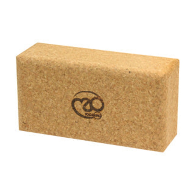 Yoga-Mad Cork Yoga Brick Cork Brown One Size