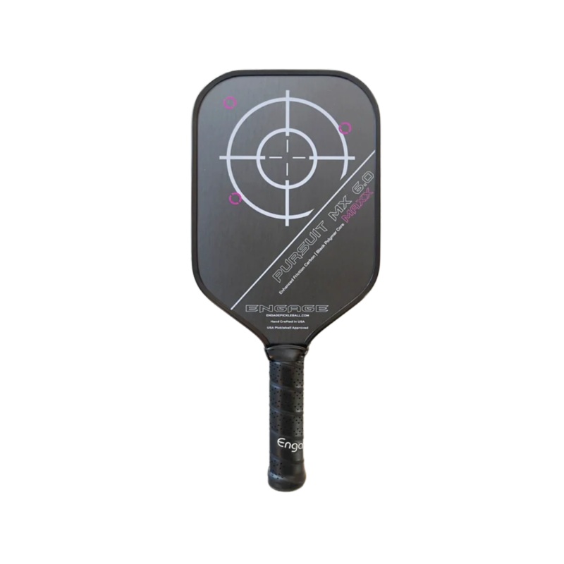 ENGAGE Pursuit Maxx MX 6.0 | Enhanced Friction Carbon | Elongated 16mm Pickleball Paddle