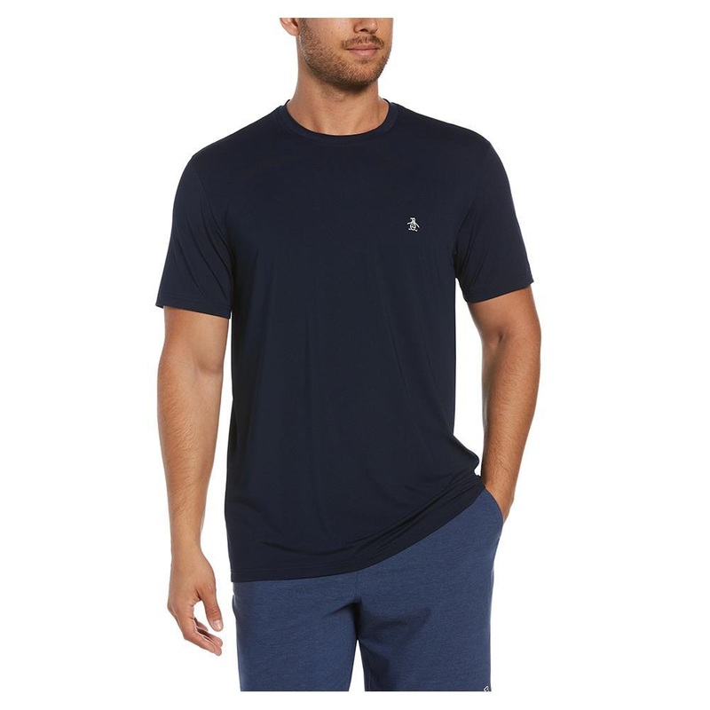 Men’s Solid Performance Tennis Top Caviar