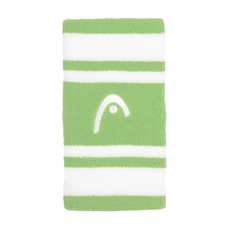 Muequeras Head Striped 5 Verde Blanco 2 Unidades