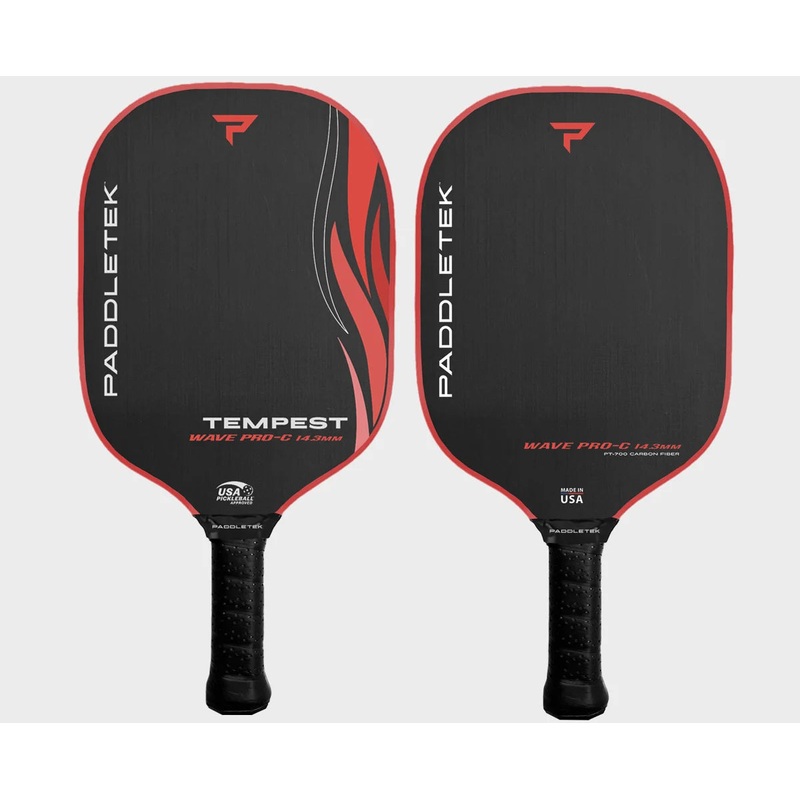 Paddletek Tempest Wave Pro-C 14.3 Pickleball Paddle Wildfire
