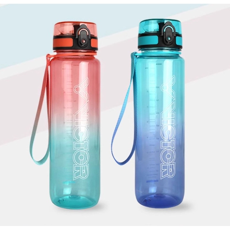 VICTOR Sport Water Bottle PG871 Coral Red/Turquoise (IR)