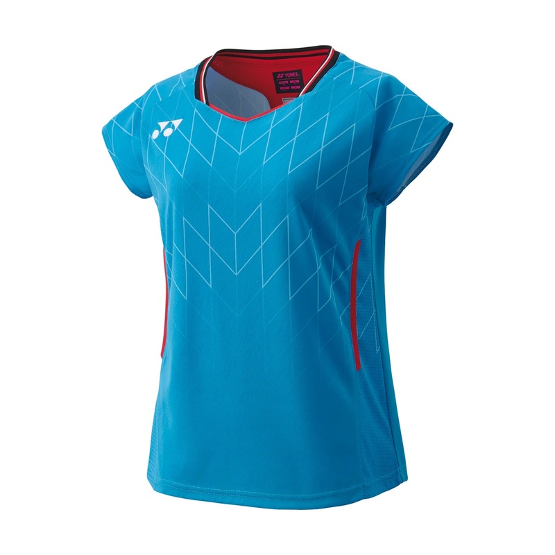 YONEX 2025 Japan National Team Women’s Crew Neck Shirt 20915YX – Cerulean Blue ASIA M / EU S / US XS / JP M