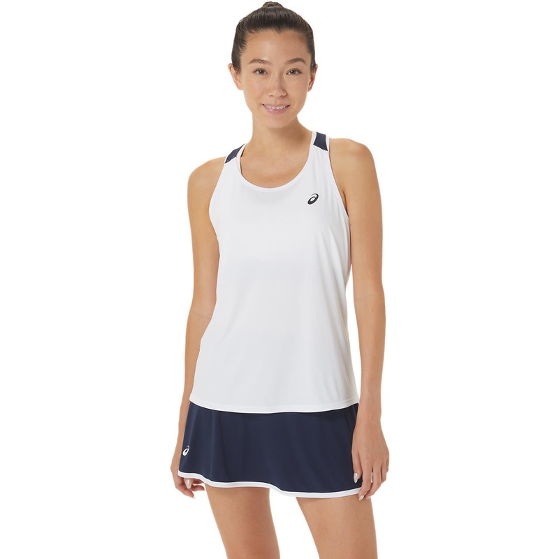 Asics Women’s Court Tank Top (White/Midnight)