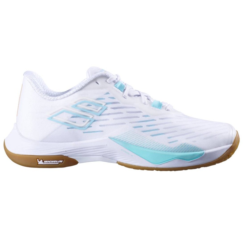Babolat Shadow Tour Women’s Indoor Court Shoe (White/Cockatoo)