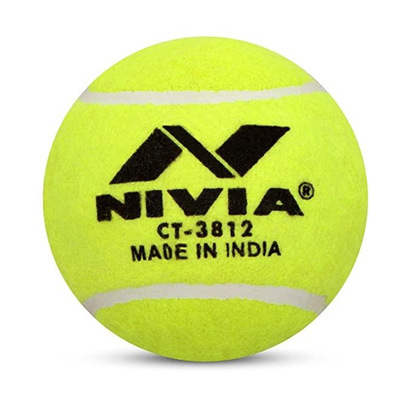 Nivia Cricket Tennis Ball (Pack of 12 balls) | KIBI Sports Heavy weight
